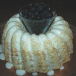 Lemon pound cake with market-fresh blueberries