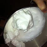 Egg whites beaten until I can hang them over my head